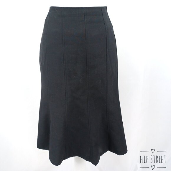 Ann Taylor Dresses & Skirts - ANN TAYLOR Fine Wool Gore Panel Trumpet Flare Skirt 6